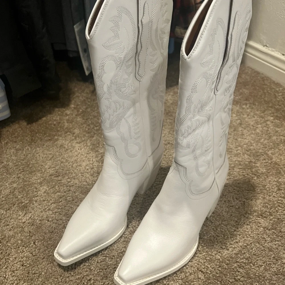 BRAND NEW Dagget Boot in White Combo Jeffrey Campbell NWT